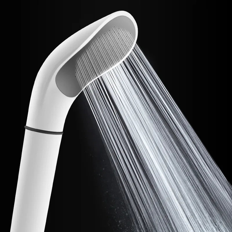 DecorBites™ Elegant White ABS Handheld Shower Head for Bath Showering System