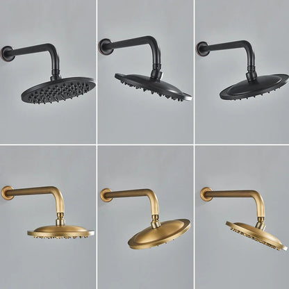 DecorBites™ Brass 8" Rainfall Shower Faucet Set Wall Mounted Mixer System for Bath