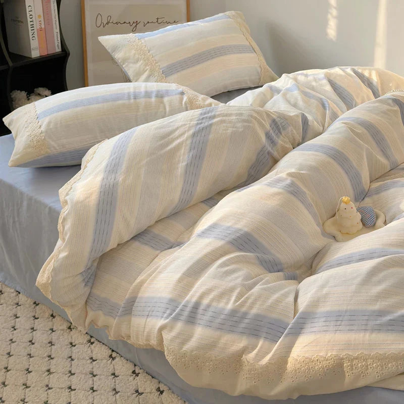 Lavender Lace Bedding Set