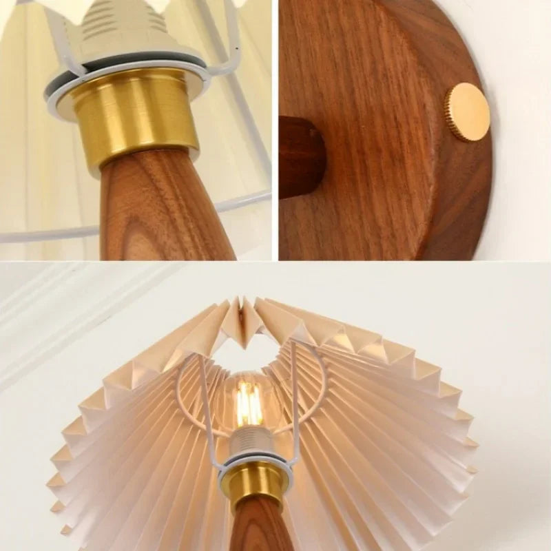 Decorbites™ Luz de pared LED de PVC caqui | Decoración de sala de estar estilo loft | Diseño de madera de nogal vintage