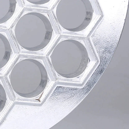 Molde DecorBites™ de aluminio con 37 cavidades para hacer dumplings, samosas, pelmeni y raviolis.