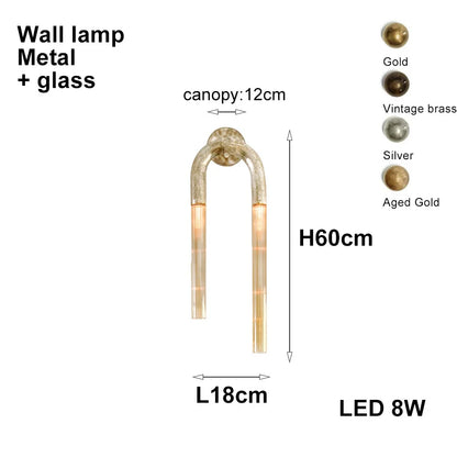 Italian Postmodern Retro Glass Pendant Light Dimmable