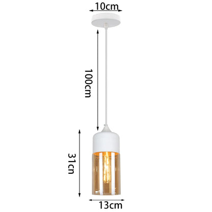 DecorBites™ Glass Shade Pendant Light, Industrial Kitchen Restaurant Decor Lighting