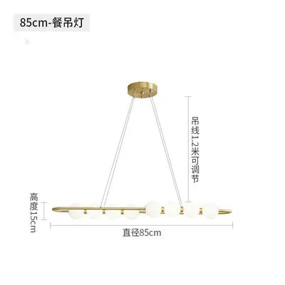 Decorbites™ Goldene Acryl-LED-Deckenleuchter für Wohnzimmer und Schlafzimmer als Pendelleuchte