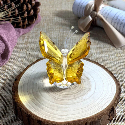 Figura de mariposa de cristal DecorBites™ Pisapapeles de vidrio, escultura, decoración navideña, regalo