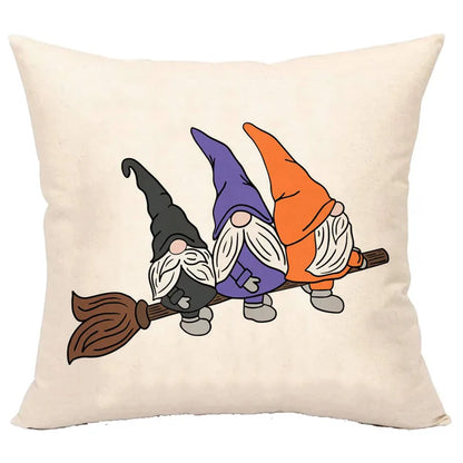 DecorBites™ Halloween Linen Cushion Cover for Living Room Decor and Sofa - Trick or Treat