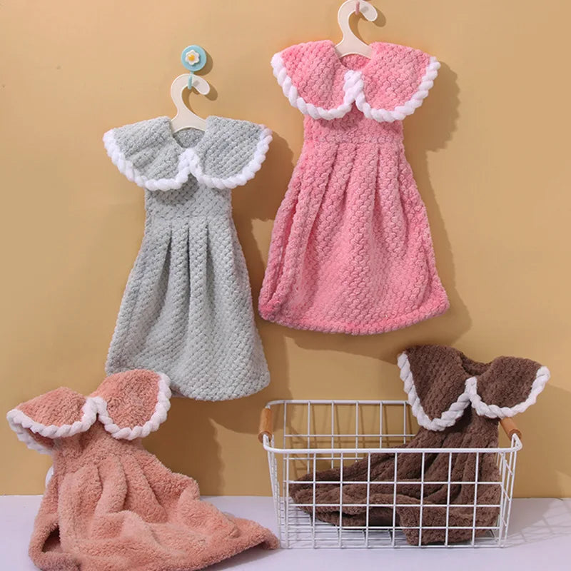 Toallas de mano de microfibra de coral terciopelo Decorbites™ para niños - Lindas y de secado rápido para niños