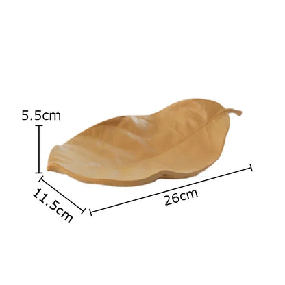 DecorBites™ Leaves Tray Jewelry Stand - Multicolour Earrings & Necklace Display Plate