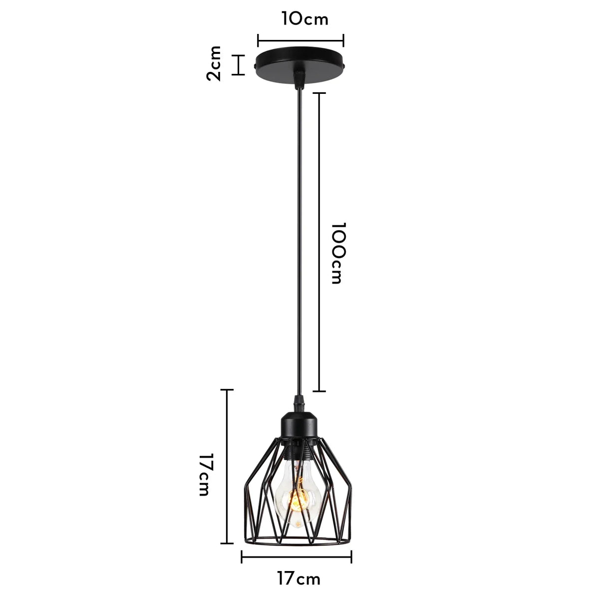 Decorbites™ Industrielles Loft-Pendant-LED-Deckenleuchte für die Dekoration im Wohnzimmer, Küche und Zuhause