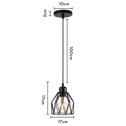 DecorBites™ Industrial Loft Pendant LED Ceiling Light for Home Living Room Kitchen Decor