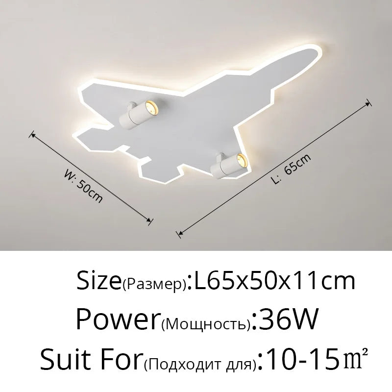 DecorBites™ Kids Ceiling Lights Cartoon Boys Bedroom Creative Eye Protection LED Lighting