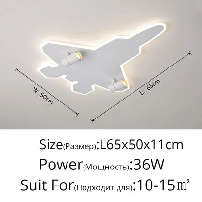 DecorBites™ Kids Ceiling Lights Cartoon Boys Bedroom Creative Eye Protection LED Lighting