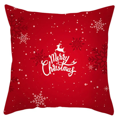 DecorBites™ Christmas Santa Claus Snowflake Pillow Cover 18x18inch
