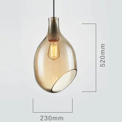 DecorBites™ Glass Pendant Lights: Modern Wine Bottle Lamps for Living Room, Bedroom, Kitchen