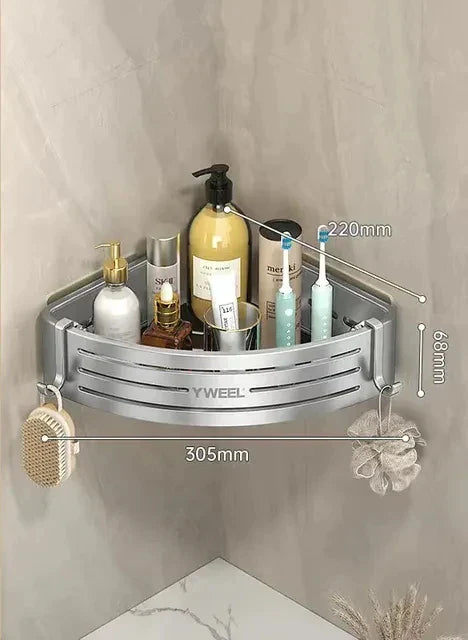 DecorBites™ Corner Shelf Organizer - Bathroom & Kitchen Storage Solution