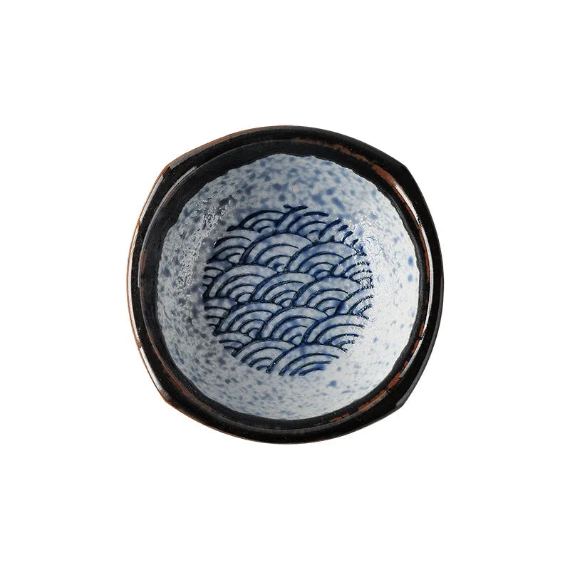 DecorBites™ Ceramic Japanese Porcelain Chopsticks Holder & Sauce Dish