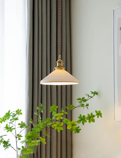 DecorBites™ Japanese Ceramic Chandelier Lighting for Kitchen Dining Room Luxury Led Ceiling Lamp