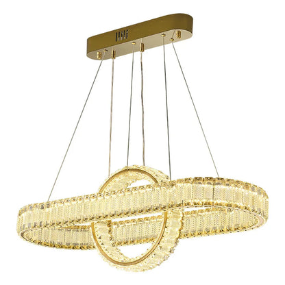 DecorBites™ Crystal Chandelier Pendant Lamps for Home Decor and Modern Living Room Lighting