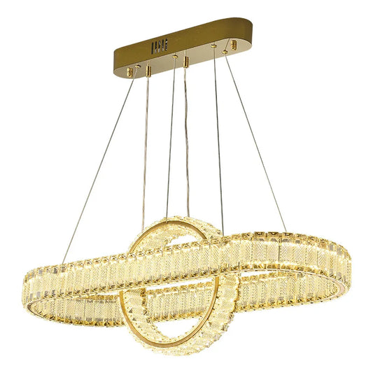 DecorBites™ Crystal Chandelier Pendant Lamps for Home Decor and Modern Living Room Lighting