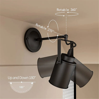Decorbites™ Industrielle Vintage Schwarz E27 Deckenleuchten, Retro-Loft-Stil für Zuhause und Gastgewerbe.