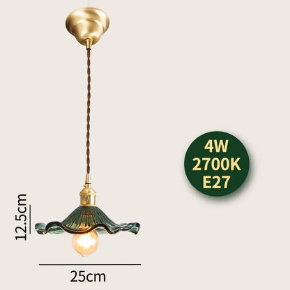 Lámpara colgante LED DecorBites™ de cristal con casquillo de cobre para decoración nórdica moderna del hogar