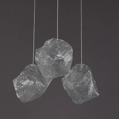 DecorBites™ Ice Cake Glass Chandelier Pendant Lights for Indoor Decor Lighting