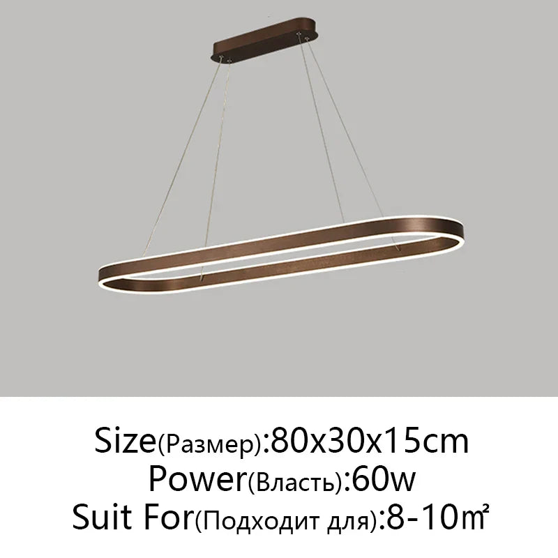 DecorBites™ LED Aluminum Ceiling Chandelier for Kitchen Living Room Modern Nordic Design