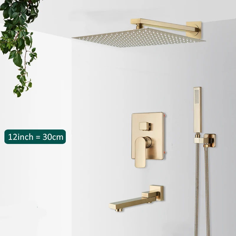 Gold Wall Shower System
