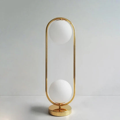 DecorBites™ Golden Body Glass LED Desk Lamp - Modern Nordic Art Deco Design