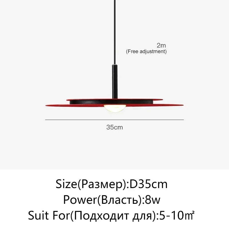 DecorBites™ Flying Saucer LED Chandelier: Nordic Modern Kitchen Bedroom Decorative Lighting Lamp