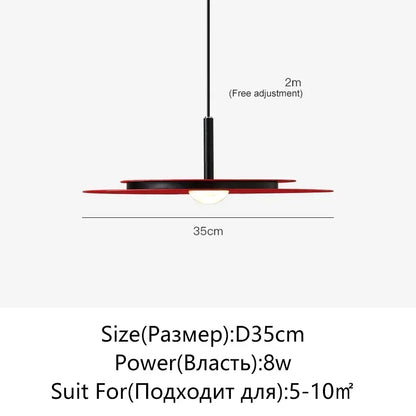 DecorBites™ Flying Saucer LED Chandelier: Nordic Modern Kitchen Bedroom Decorative Lighting Lamp