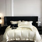 Decobites Luxury Brocade Jacquard King/Queen Bedding Set with Egyptian Cotton, Silky Soft Texture