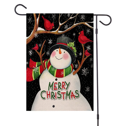 DecorBites™ Christmas Festive Garden Flag - Santa Snowman Home Decor 30*45cm