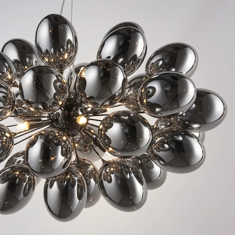 DecorBites™ Elegant Grape Glass Chandelier for Luxury Home Decoration
