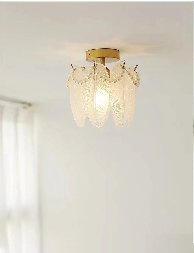 DecorBites™ Glass Shade Ceiling Light - Modern Minimalist Balcony Decor