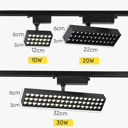 DecorBites™ LED Grille Track Light: Super Bright Ceiling Rail Lamp for Clothing Store
