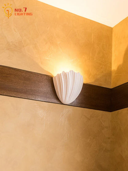 Lámpara de pared DecorBites™ francesa medieval de yeso con diseño retro LED G9 para sala de estar y dormitorio