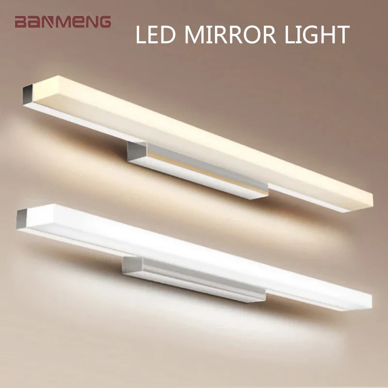DecorBites™ LED Acrylic Wall Lamp for Bathroom & Bedroom, Modern Simplicity, Anti-fog Sconces