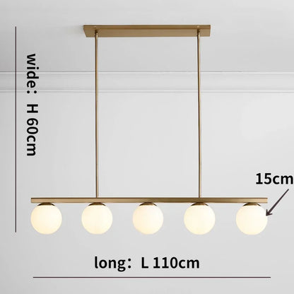 ثريا LED زجاجية بتصميم كرة ديكور بايتس™، مصباح معلق بتصميم نورديك عصري