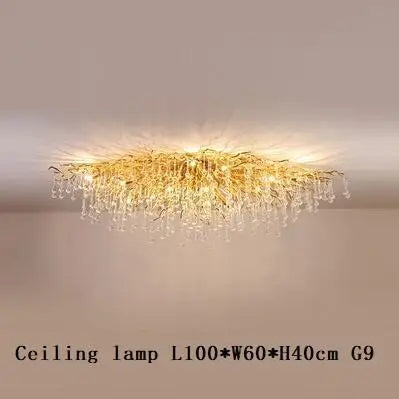 DecorBites™ Crystal Chandelier: Luxury Living Decor Lighting Fixture