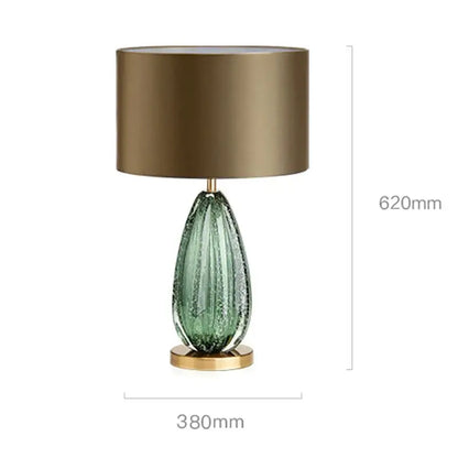 DecorBites™ Glass Table Lamp: Modern, Oversized, Simple Lighting for Bedroom and Living Room