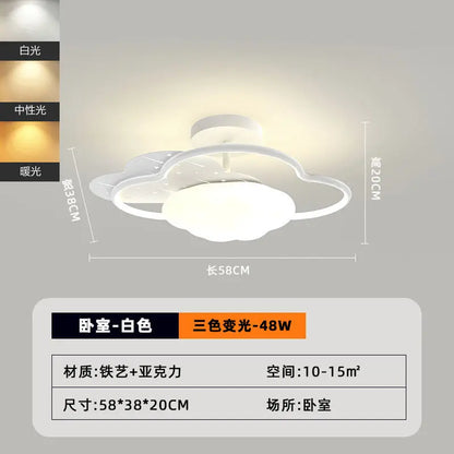 Lámpara de techo DecorBites™ Cream Clouds Rainbow para dormitorio infantil