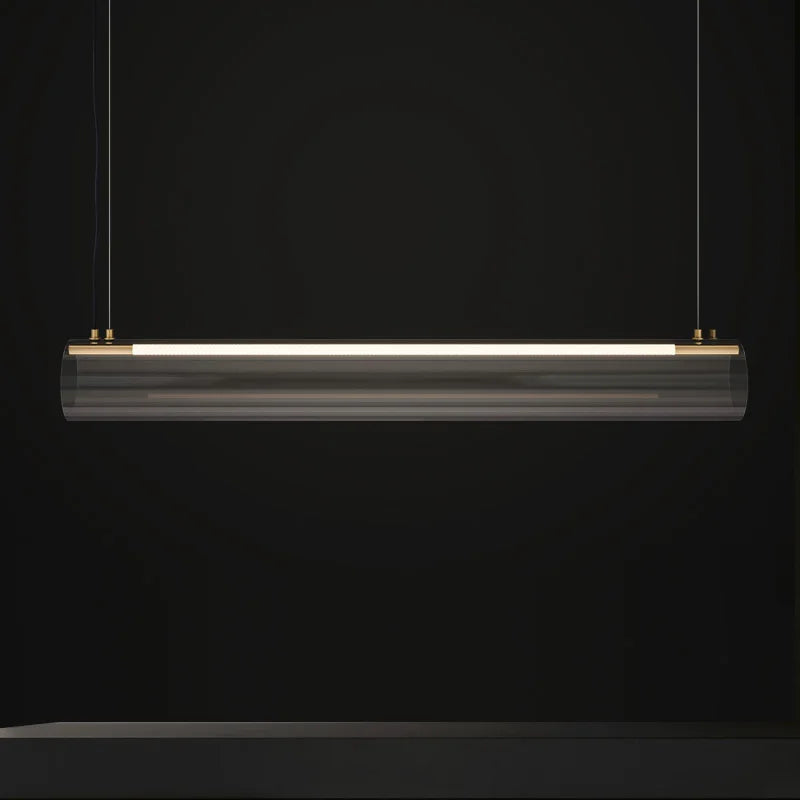 Lámparas colgantes LED de tubo largo DecorBites™: Iluminación elegante para el hogar, restaurantes y bares.