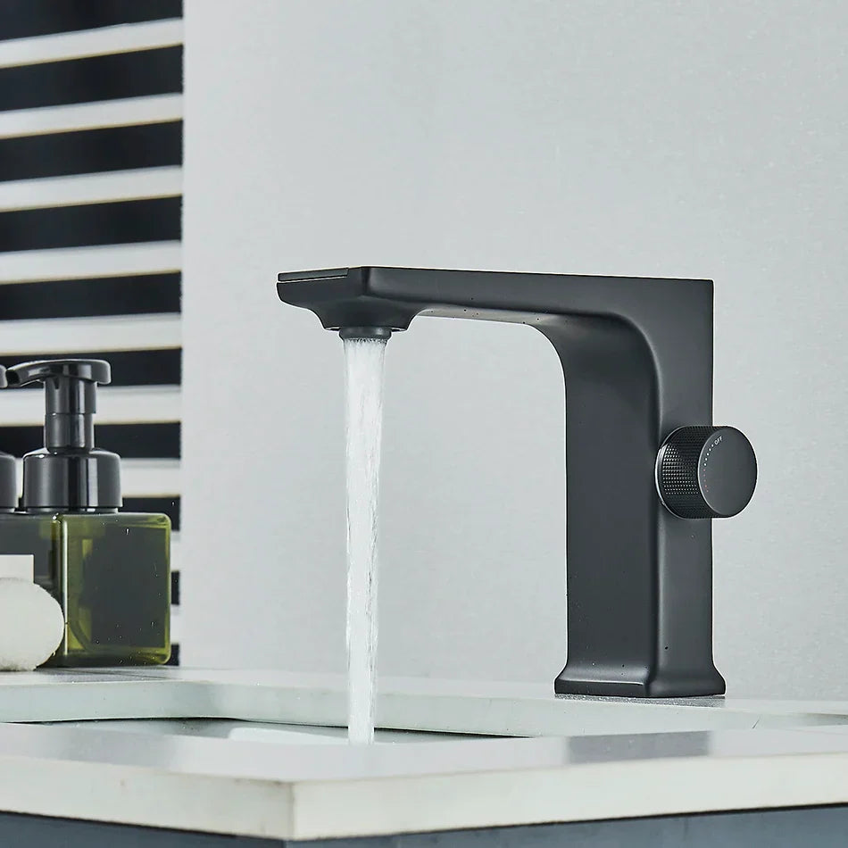 DecorBites™ LCD Digital Basin Faucet Brass Mixer Tap Hot Cold Deck Mounted Display