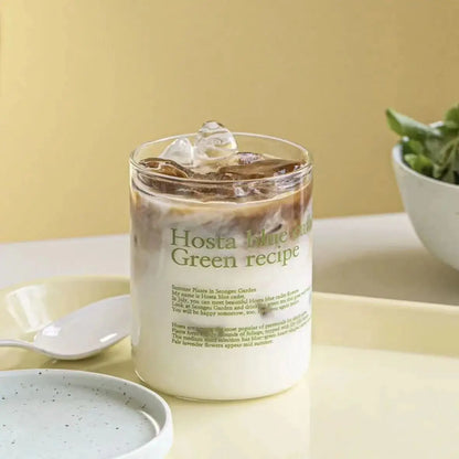 DecorBites™ Glass Coffee Mug Tea Milk Beer Tumbler Heat-resistant Drinking Cup