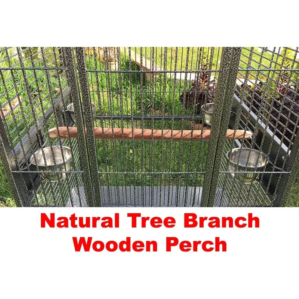 Elegante jaula grande para pájaros de hierro forjado (24 pulgadas de ancho)