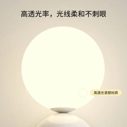 DecorBites™ LED Wall Light Red Green White Metal Kids Room Lamp White Acrylic Ball