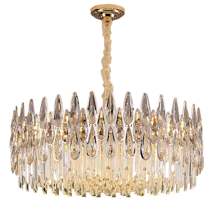DecorBites™ Crystal Chandelier Duplex Spiral Staircase Post-modern Luxury Light
