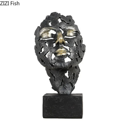 DecorBites™ Escultura moderna "Pensador Creativo" para decorar escritorios y habitaciones