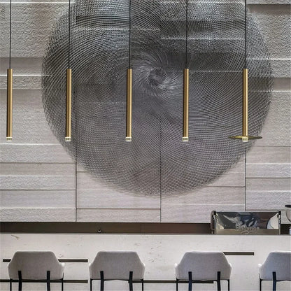 DecorBites™ Gold Tube LED Pendant Lights for Kitchen Dining Office Home Decor